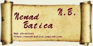 Nenad Batica vizit kartica